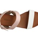 Incaltaminte Femei Kelly Katie Haylee Two-Toned Flat Sandal PinkWhite