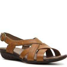 Incaltaminte Femei Merrell Bassoon Wedge Sandal Tan