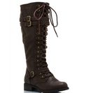 Incaltaminte Femei CheapChic Double Buckle Faux Leather Boots Brown