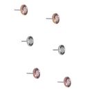 Bijuterii Femei GUESS Tri-Tone Logo Button Stud Earrings Set multi