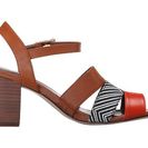 Incaltaminte Femei Cole Haan Anisa High Sandal Acorn LeatherOptic WhiteNavy Ink PrintCitrus Red Leather