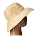 Accesorii Femei LAUREN Ralph Lauren Braided Top Stitched Raffia Sun Hat NaturalWhite