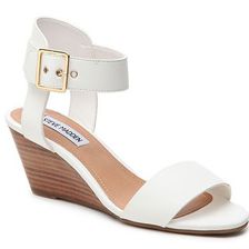 Incaltaminte Femei Steve Madden Nolend Wedge Sandal White