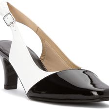 Walking Cradles Ramona White/Black Patent