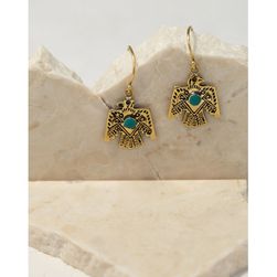 Bijuterii Femei Forever21 Emerald Duv Thunderbird Earrings Goldturquoise