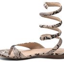 Incaltaminte Femei GC Shoes Slinky Snake Flat Sandal BeigeBlack