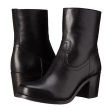 Incaltaminte Femei Frye Kendall Zip Short Black Smooth Full Grain
