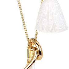 Vince Camuto Long Asymmetrical Tassel Pendant Necklace GOLDT