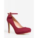 Incaltaminte Femei CheapChic Round About Platform WineBurgundy