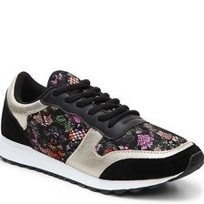 Incaltaminte Femei Qupid Rank-02 Sneaker BlackGoldFloral