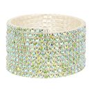 Bijuterii Femei Natasha Accessories Crystal Coil Bracelet GREEN AB