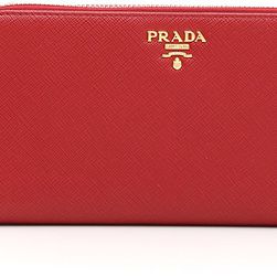 Prada Saffiano Wallet FUOCO