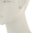 Bijuterii Femei Marc by Marc Jacobs Crystal Cross Clover Mismatched Stud Earrings CRYSTAL-ORO