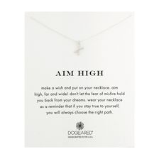 Dogeared Aim High Crossing Arrows Necklace Sterling Silver