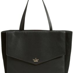 Kate Spade New York 'spencer court - archie' leather tote BLACK