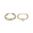 Bijuterii Femei GUESS Gold-Tone Mesh ID Bracelet silver