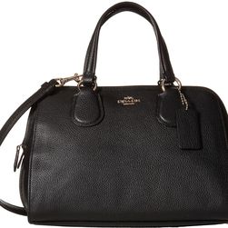 COACH Pebbled Leather Mini Nolita Satchel LI/Black