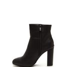 Incaltaminte Femei CheapChic High Standard Faux Leather Booties Black