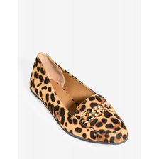 Incaltaminte Femei CheapChic Suite Life Flat Brown Prt