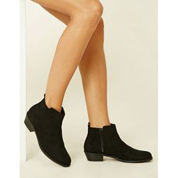 Incaltaminte Femei Forever21 Faux Suede Ankle Boots Black