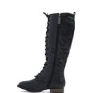 Incaltaminte Femei CheapChic Lace-up 2 It Faux Leather Boots Black