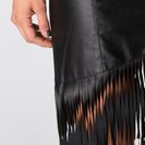 Fustă din imitaţie de piele 