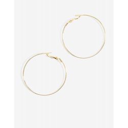 Bijuterii Femei CheapChic Sandra Medium Wire Hoop Earring Met Gold