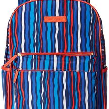 Vera Bradley Preppy Poly Large Backpack Cobalt Stripe