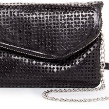 Hobo Daria Leather Crossbody Clutch PERF BLACK