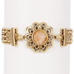 Lucky Brand Citrine Sunburst Bracelet GOLD