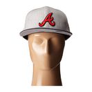Accesorii Femei New Era Heather Act Snap Atlanta Braves Medium Gray