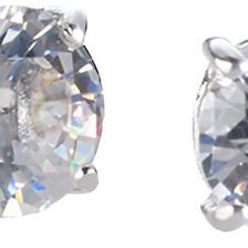 Ralph Lauren Large Cubic Zirconia Studs Silver