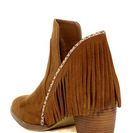 Incaltaminte Femei MIA Nita Fringe Bootie TAN SUEDE