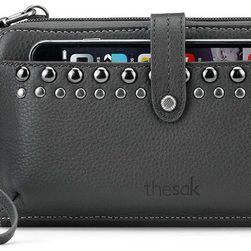 The Sak Iris Large Smartphone Crossbody Slate Studs