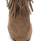 Incaltaminte Femei CheapChic Fringe Swap Faux Suede Boots Taupe