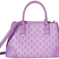 Vera Bradley Emma Satchel Ikat Diamonds Lilac