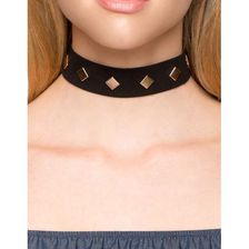 Bijuterii Femei CheapChic Diamond Suede Choker Black