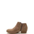 Incaltaminte Femei CheapChic Fringe Fandom Faux Suede Booties Taupe