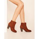 Incaltaminte Femei Forever21 Faux Suede Ankle Booties Brown