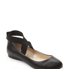 Incaltaminte Femei Jessica Simpson Black Mandayss Elastic Strap Flats Black