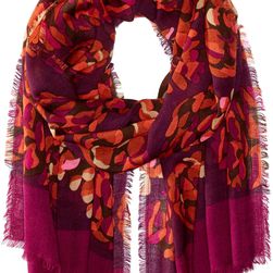 Vera Bradley Soft Wool Scarf Rosewood Pinecones