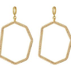 Bijuterii Femei Vince Camuto Huggie Statement Open Drop Earrings Worn GoldLight Peach Pave