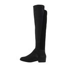 Incaltaminte Femei Michael Kors Bromley Flat Boot Black Nappa Leather Stretch Nylon