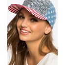 Accesorii Femei CheapChic Stars And Stripe Sparkle Cap Blue Ptrn