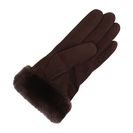 Accesorii Femei UGG Classic Suede Shorty Glove Brown