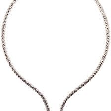 Eye Candy Los Angeles Snake Collar Necklace dark Silver