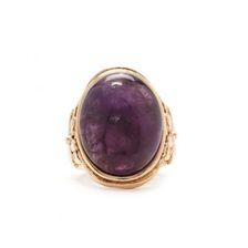 Bijuterii Femei Forever21 Floral Faux Stone Cocktail Ring Purpleantique gold