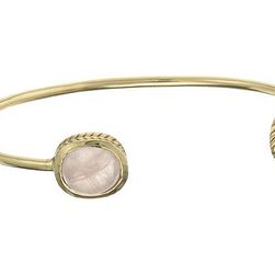 Bijuterii Femei Cole Haan 2 Stone Open C Cuff Bracelet GoldRhodochrositeRose Quartz