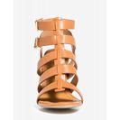 Incaltaminte Femei CheapChic Embark-13s Long Road Ahead Gladiator Heel Cognac