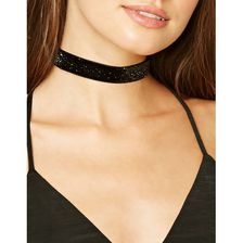 Bijuterii Femei Forever21 Metallic Shimmer Choker Black